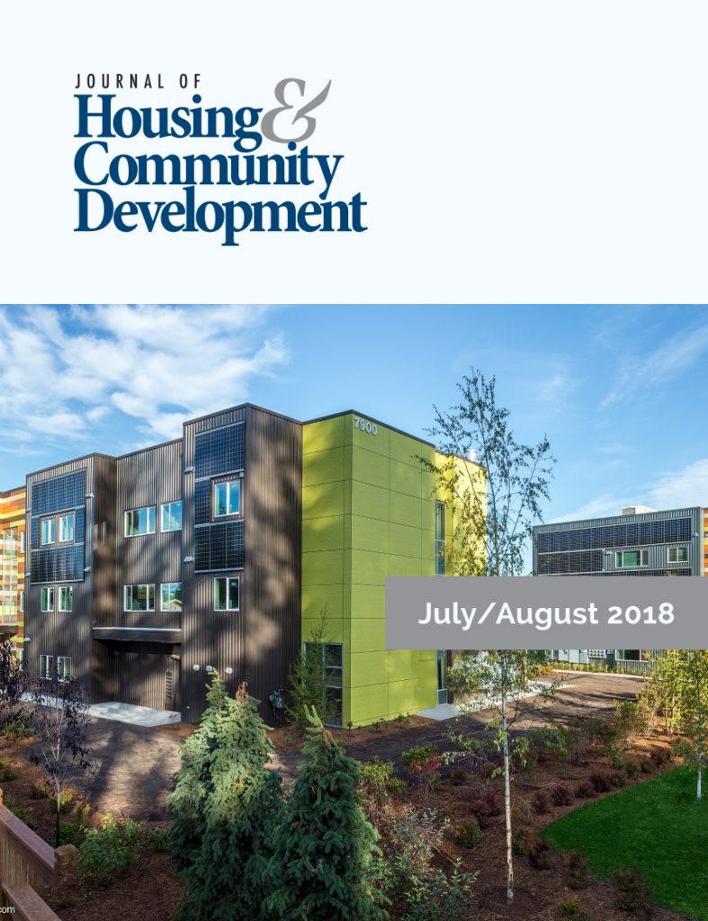July/August 2018 Journal of Housing Cover